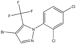 4-bromo-1-(2,4-dichlorophenyl)-5-(trifluoromethyl)-1H-pyrazole 结构式