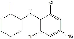 4-bromo-2,6-dichloro-N-(2-methylcyclohexyl)aniline 结构式