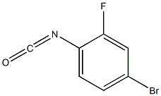 4-bromo-2-fluoro-1-isocyanatobenzene 结构式