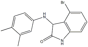 4-bromo-3-[(3,4-dimethylphenyl)amino]-2,3-dihydro-1H-indol-2-one 结构式