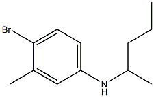 4-bromo-3-methyl-N-(pentan-2-yl)aniline 结构式