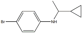 4-bromo-N-(1-cyclopropylethyl)aniline 结构式