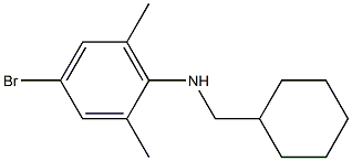 4-bromo-N-(cyclohexylmethyl)-2,6-dimethylaniline 结构式