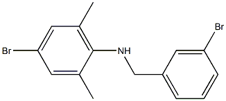 4-bromo-N-[(3-bromophenyl)methyl]-2,6-dimethylaniline 结构式