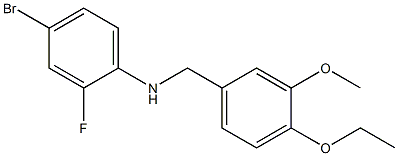 4-bromo-N-[(4-ethoxy-3-methoxyphenyl)methyl]-2-fluoroaniline 结构式