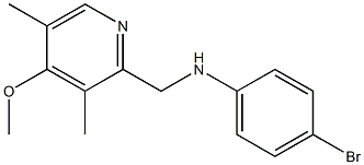 4-bromo-N-[(4-methoxy-3,5-dimethylpyridin-2-yl)methyl]aniline 结构式