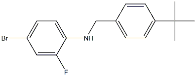 4-bromo-N-[(4-tert-butylphenyl)methyl]-2-fluoroaniline 结构式