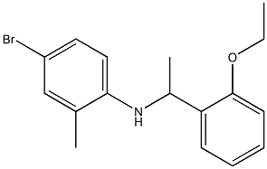 4-bromo-N-[1-(2-ethoxyphenyl)ethyl]-2-methylaniline 结构式