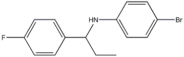 4-bromo-N-[1-(4-fluorophenyl)propyl]aniline 结构式