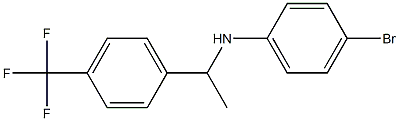 4-bromo-N-{1-[4-(trifluoromethyl)phenyl]ethyl}aniline 结构式