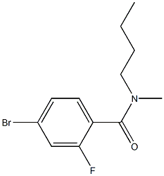 4-bromo-N-butyl-2-fluoro-N-methylbenzamide 结构式