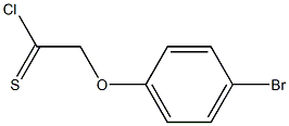 4-bromophenoxymethanecarbothioyl chloride 结构式