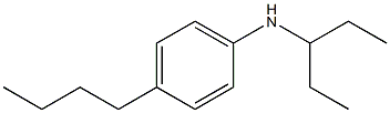 4-butyl-N-(pentan-3-yl)aniline 结构式