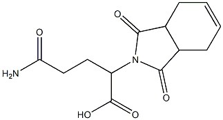 4-carbamoyl-2-(1,3-dioxo-2,3,3a,4,7,7a-hexahydro-1H-isoindol-2-yl)butanoic acid 结构式