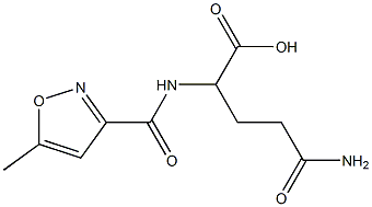 4-carbamoyl-2-[(5-methyl-1,2-oxazol-3-yl)formamido]butanoic acid 结构式