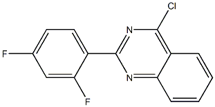 4-chloro-2-(2,4-difluorophenyl)quinazoline 结构式