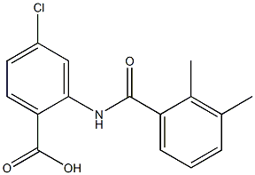 4-chloro-2-[(2,3-dimethylbenzene)amido]benzoic acid 结构式