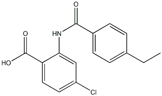 4-chloro-2-[(4-ethylbenzene)amido]benzoic acid 结构式