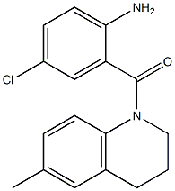 4-chloro-2-[(6-methyl-1,2,3,4-tetrahydroquinolin-1-yl)carbonyl]aniline 结构式