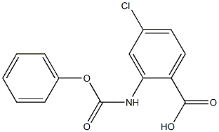 4-chloro-2-[(phenoxycarbonyl)amino]benzoic acid 结构式