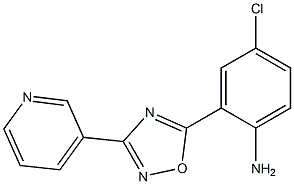 4-chloro-2-[3-(pyridin-3-yl)-1,2,4-oxadiazol-5-yl]aniline 结构式