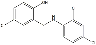 4-chloro-2-{[(2,4-dichlorophenyl)amino]methyl}phenol 结构式