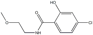 4-chloro-2-hydroxy-N-(2-methoxyethyl)benzamide 结构式