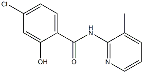 4-chloro-2-hydroxy-N-(3-methylpyridin-2-yl)benzamide 结构式