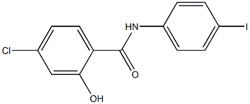 4-chloro-2-hydroxy-N-(4-iodophenyl)benzamide 结构式