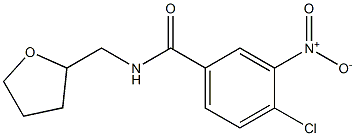 4-chloro-3-nitro-N-(oxolan-2-ylmethyl)benzamide 结构式