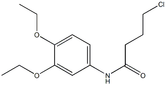 4-chloro-N-(3,4-diethoxyphenyl)butanamide 结构式