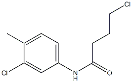4-chloro-N-(3-chloro-4-methylphenyl)butanamide 结构式