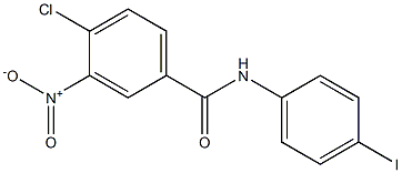 4-chloro-N-(4-iodophenyl)-3-nitrobenzamide 结构式