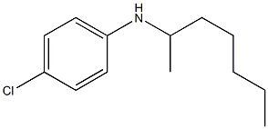 4-chloro-N-(heptan-2-yl)aniline 结构式