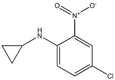 4-chloro-N-cyclopropyl-2-nitroaniline 结构式