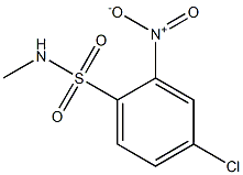 4-chloro-N-methyl-2-nitrobenzene-1-sulfonamide 结构式