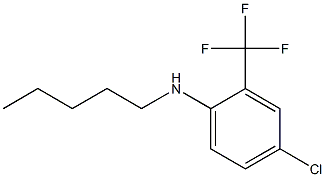 4-chloro-N-pentyl-2-(trifluoromethyl)aniline 结构式