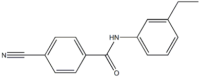 4-cyano-N-(3-ethylphenyl)benzamide 结构式