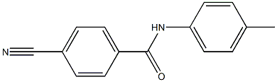 4-cyano-N-(4-methylphenyl)benzamide 结构式