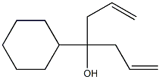 4-cyclohexylhepta-1,6-dien-4-ol 结构式