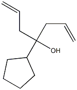 4-cyclopentylhepta-1,6-dien-4-ol 结构式