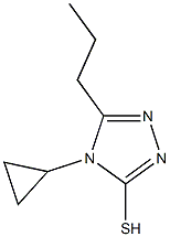 4-cyclopropyl-5-propyl-4H-1,2,4-triazole-3-thiol 结构式