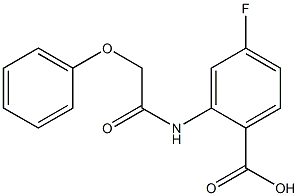 4-fluoro-2-(2-phenoxyacetamido)benzoic acid 结构式