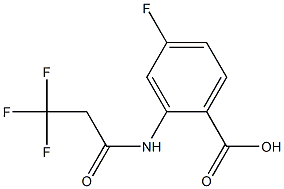 4-fluoro-2-[(3,3,3-trifluoropropanoyl)amino]benzoic acid 结构式