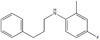 4-fluoro-2-methyl-N-(3-phenylpropyl)aniline 结构式