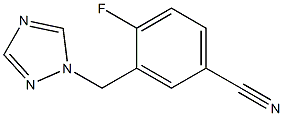 4-fluoro-3-(1H-1,2,4-triazol-1-ylmethyl)benzonitrile 结构式