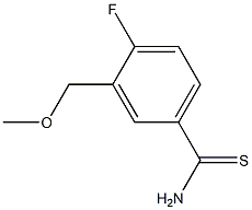 4-fluoro-3-(methoxymethyl)benzenecarbothioamide 结构式