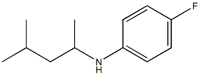4-fluoro-N-(4-methylpentan-2-yl)aniline 结构式