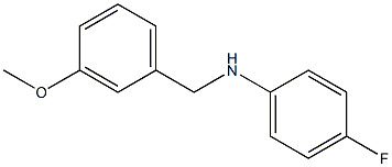 4-fluoro-N-[(3-methoxyphenyl)methyl]aniline 结构式