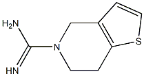 4H,5H,6H,7H-thieno[3,2-c]pyridine-5-carboximidamide 结构式